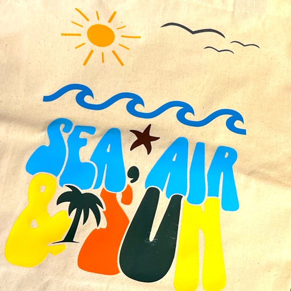 Canvas Tote Bag. Fits your books, beach towel, toys, etc. 🌞 - Picture 2 of 3